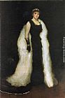 James Abbott Mcneill Whistler Canvas Paintings - Arrangement in Black, No.5 Lady Meux